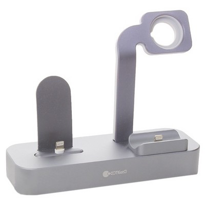 Док-станция COTECi Base29 Dock 3in1 для Apple Watch & iPhone LIGHTNING & AirPods Pro (CS7211-GY) Графитовый - фото 4945