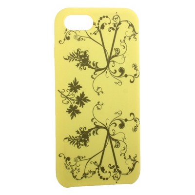 Чехол-накладка силиконовый Silicone Cover для iPhone SE (2020г.)/ 8/ 7 (4.7") Узор Желтый - фото 9100