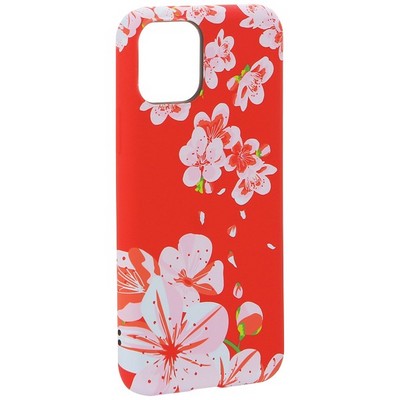 Чехол-накладка силикон MItriFON для iPhone 11 Pro (5.8") 0.8мм с флуоресцентным рисунком Цветы Розовый - фото 9444