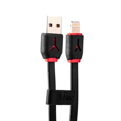 USB дата-кабель iBacks High-speed Cable with Apple Lightning Connector-Speeder Series (1.0 м) - (ip60258) Black/ Red - фото 4991