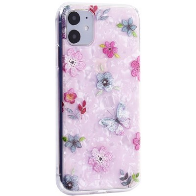 Чехол-накладка пластиковый MItrifON для iPhone 11 (6.1") с силиконовыми бортами Розовый вид №5 - фото 9708