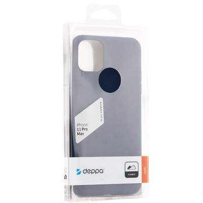 Чехол-накладка силикон Deppa Gel Color Case Basic D-87232 для iPhone 11 Pro Max (6.5") 0.8мм Синий - фото 9767