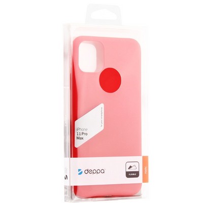 Чехол-накладка силикон Deppa Gel Color Case Basic D-87233 для iPhone 11 Pro Max (6.5") 0.8мм Красный - фото 9768
