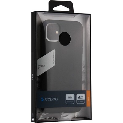 Чехол-накладка силикон Deppa Gel Color Case D-87240 для iPhone 11 (6.1") 1.0мм Черный - фото 9774