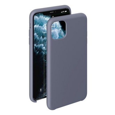 Чехол-накладка силикон Deppa Liquid Silicone Case D-87477 для iPhone 11 Pro (5.8") 1.5мм Серо-лавандовый - фото 10163