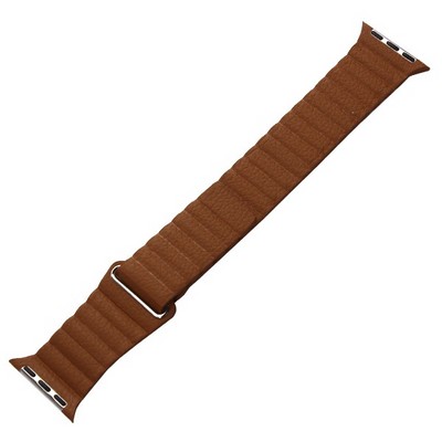 Ремешок кожаный COTECi W7 Leather Magnet Band (WH5205-SN) для Apple Watch 40мм/ 38мм Светло-коричневый - фото 10185