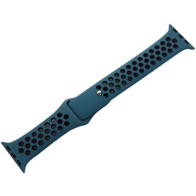 Ремешок спортивный COTECi W12 Sport Band (WH5216-BL-BK-38) для Apple Watch 40мм/ 38мм Черно-Голубой - фото 10188