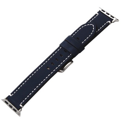 Ремешок кожаный COTECi W35 Homag Leather Band (WH5258-BL) для Apple Watch 40мм/ 38мм Синий - фото 10212