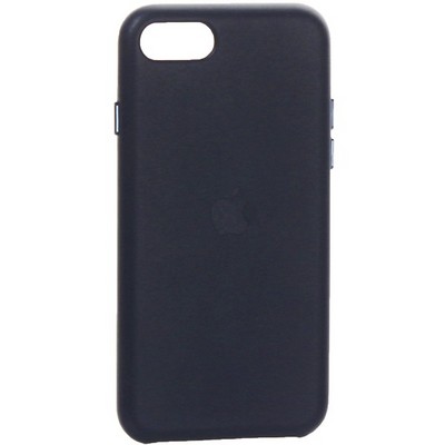 Чехол-накладка кожаная Leather Case для iPhone SE (2020г.) Midnight Blue Темно-синий - фото 10330