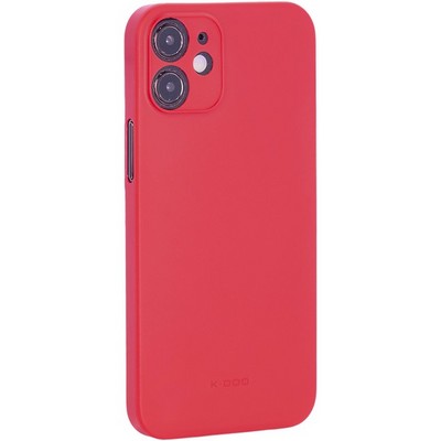 Чехол-накладка пластиковая KZDOO Air Skin 0.3мм для Iphone 12 mini (5.4") Красная - фото 10654