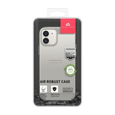 Чехол-накладка Black Rock Air Robust пластик прозрачный для iPhone 12 mini (5.4") силиконовый борт (800115) 1120ARR01 - фото 10740