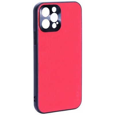 Чехол-накладка пластиковая GKS Design Creative Case с силиконовыми бортами для iPhone 12 Pro (6.1") Красный - фото 11060