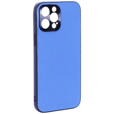 Чехол-накладка пластиковая GKS Design Creative Case с силиконовыми бортами для iPhone 12 Pro Max (6.7") Синий - фото 11064