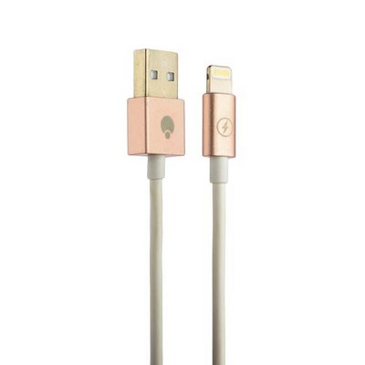 Дата-кабель USB COTECi R4 Lightning MFI CS2121-MRG (1.2 м) Розовое золото - фото 5147
