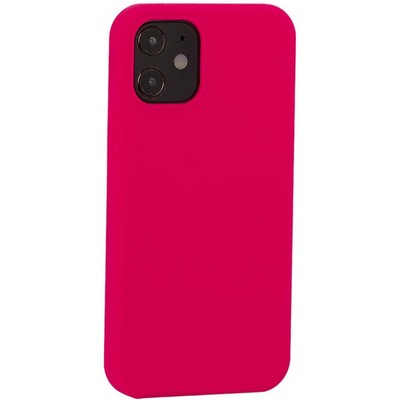 Накладка силиконовая MItrifON для iPhone 12 mini (5.4") без логотипа Bright pink Ярко-розовый №47 - фото 11233