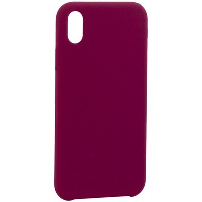 Накладка силиконовая MItrifON для iPhone XR (6.1") без логотипа Maroon Бордовый №52 - фото 11260