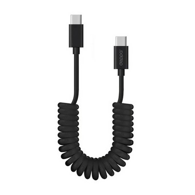 USB дата-кабель Deppa D-72327 витой Type-C to Type-C (3А) 1.5м Черный - фото 11496