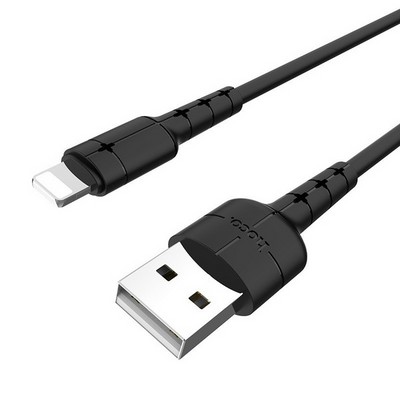 USB дата-кабель Hoco X30 Star Charging data cable for Lightning (1.2 м) Черный - фото 11614