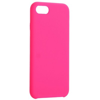 Накладка силиконовая MItrifON для iPhone SE (2020г.)/8/ 7 (4.7") без логотипа Bright pink Ярко-розовый №47 - фото 13025