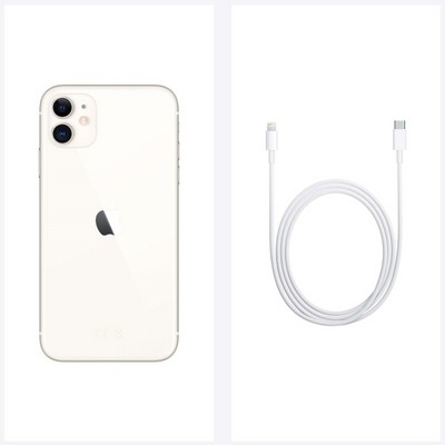 Смартфон Apple iPhone 11 64 ГБ, белый - фото 13214