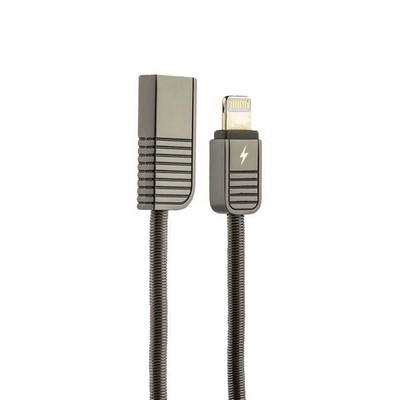 USB дата-кабель Remax Linyo Series Cable (RC-088i) LIGHTNING 2.1A круглый (1.0 м) Черный - фото 5257