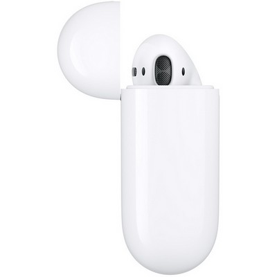 Беспроводные наушники Apple AirPods 2 с зарядным футляром MV7N2, белый - фото 17335