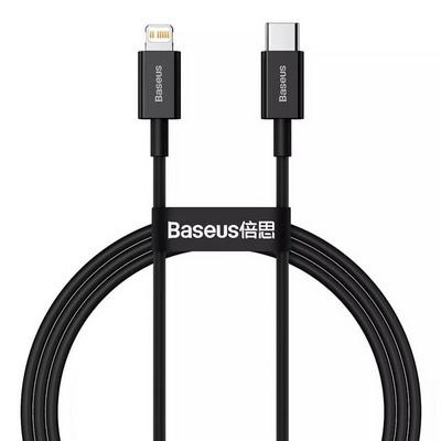 Дата-кабель Baseus Superior Series Fast Charging Data Cable Type-C - Lightning 20W (CATLYS-C01) 2.0м Черный - фото 18852