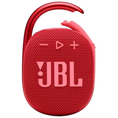 Портативная акустика JBL Clip 4, красный - фото 17875 Портативная акустика JBL Clip 4, красный - фото 17875