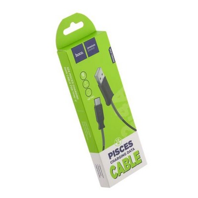USB дата-кабель Hoco X24 Pisces Type-C (1.2 м) Черный - фото 5362
