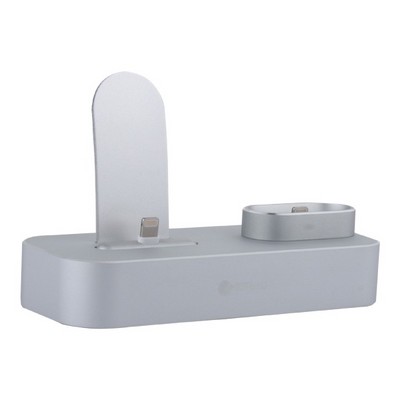 Док-станция COTECi Base22 Dock 2in1 stand для iPhone X/ 8 Plus/ 8 & AirPods CS7205-TS Серебристый - фото 5378