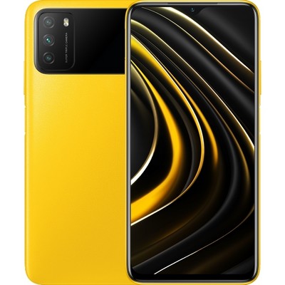 Смартфон Xiaomi Poco M3 4/128 ГБ Global, желтый - фото 18509