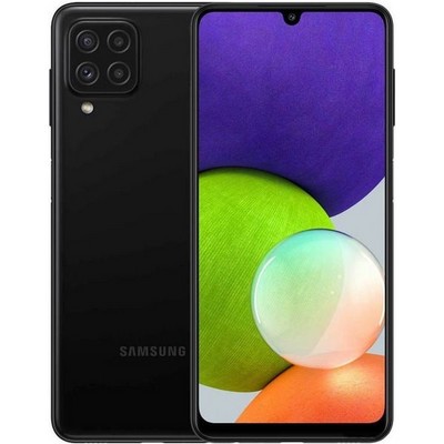 Смартфон Samsung Galaxy A22 4/64 ГБ, черный - фото 18580
