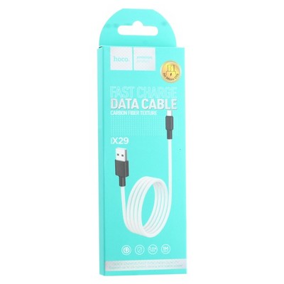 USB дата-кабель Hoco X29 Superior style charging data cable MicroUSB (1.0 м) White Белый - фото 5420