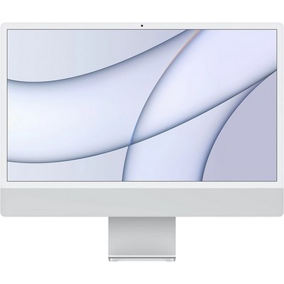 Моноблок Apple iMac 24" Retina 4,5K 2021 (Apple M1, 8-Core CPU, 7-Core GPU, 8 Гб, 256 Гб SSD) MGTF3, серебристый - фото 18942