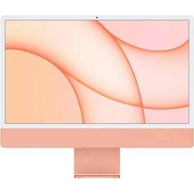 Моноблок Apple iMac 24" Retina 4,5K 2021 (Apple M1, 8-Core CPU, 8-Core GPU, 8 Гб, 256 Гб SSD) Z132000BK, оранжевый - фото 19082