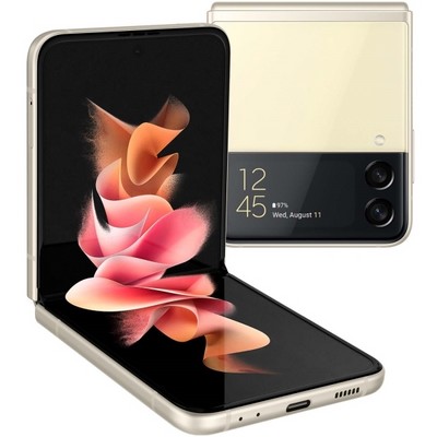 Смартфон Samsung Galaxy Z Flip3 8/128 ГБ, Бежевый - фото 28322