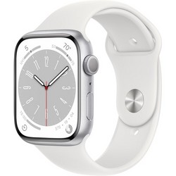 Умные часы Apple Watch Series 8, 45 мм, корпус из алюминия серебристого цвета MP6N3