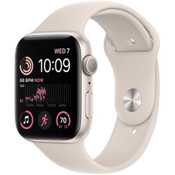 Умные часы Apple Watch SE 2022, 44 мм, корпус из алюминия цвета «сияющая звезда» MNJX3