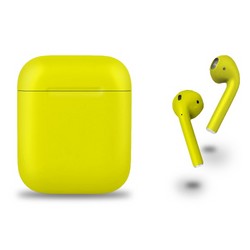 Беспроводные наушники Apple AirPods 2 Custom матовый, Жёлтый
