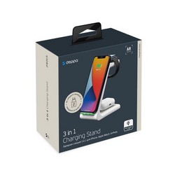 Беспроводное зарядное устройство Deppa 3в1 (D-24015) для Apple iPhone/ Watch/ Air Pods 17.5W Белый