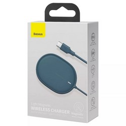 Беспроводное зарядное устройство Baseus Light Magnetic Wireless MagSafe Charger для iPhone 12 Series (WXQJ-03) Синий