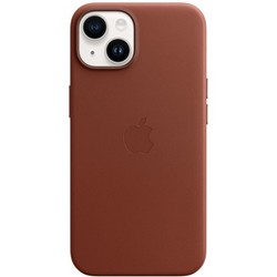 Чехол Apple iPhone 14 Leather MagSafe - Umber