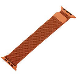 Ремешок из нержавеющей стали MAGNET Band для Apple Watch 44мм/ 42мм Оранжевый