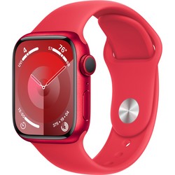 Умные часы Apple Watch Series 9, 41 мм, корпус из алюминия цвета (PRODUCT)RED, спортивный ремешок цвета (PRODUCT)RED