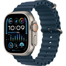 Умные часы Apple Watch Ultra 2 GPS + Cellular, 49 мм, корпус из титана, ремешок Ocean синего цвета