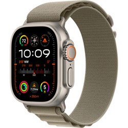Умные часы Apple Watch Ultra 2 GPS + Cellular, 49 мм, корпус из титана, ремешок Alpine оливкового цвета