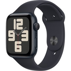 Умные часы Apple Watch SE 2023 GPS, 44 мм, корпус из алюминия цвета тёмная ночь, спортивный ремешок цвета тёмная ночь