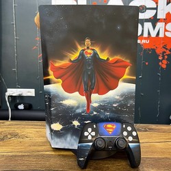 Игровая приставка Sony PlayStation 5 Custom + Dualsense Custom, Superman