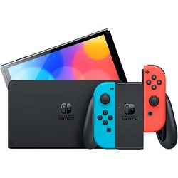 Игровая приставка Nintendo Switch OLED Model 64 Гб, неоновый синий/неоновый красный