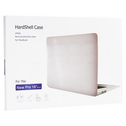 Защитный чехол-накладка HardShell Case для Apple MacBook New Pro 16" Touch Bar (2019г.) A2141 матовая прозрачная